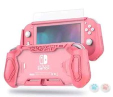 Nintendo Switch Lite Case Cover  Shock Proof + Glass Screen Protector Kit