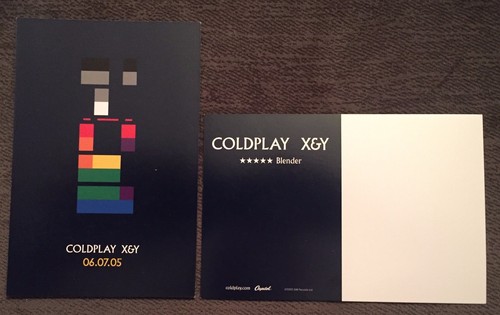 Coldplay promo postcard - x&y,