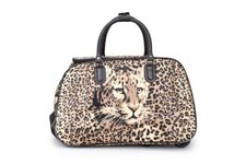 Unisex travel holdall leopard - unisex,