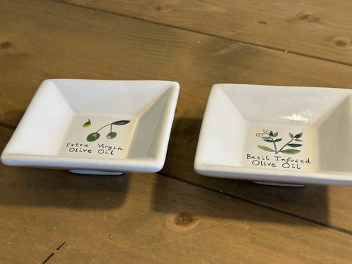 Pair vintage hand painted - pair,