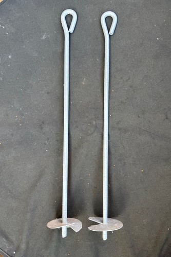 500mm galvanised ground - 2x,
