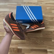 Brown and Orange Adidas SL 72