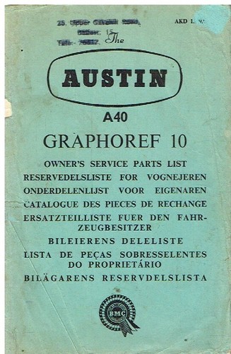 Austin a40 farina - farina, original