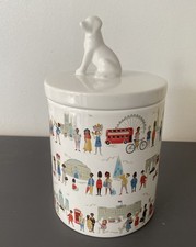  CATH KIDSTON LONDON  PET TREAT CERAMIC LIDED STORAGE JAR 