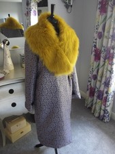 1920s Style Opera Evening Coat with Fur Collar
