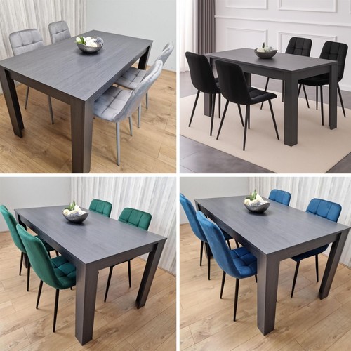Grey dining table - table, and