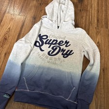 Girls ladies Superdry Hoodie XXS Blue Ombre size Uk 6 or 11-12 years