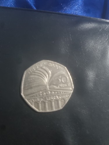 Public libraries 50p coin - public,