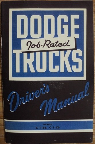 1954 dodge truck owners manual - 1954,