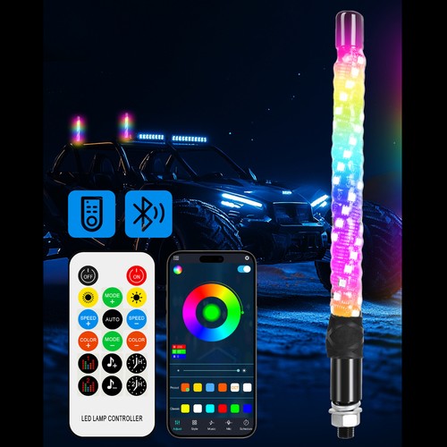 1ft rgb led whip - led, spiral