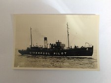 ORIGINAL POSTCARD OF THE LIVERPOOL PILOT BOAT