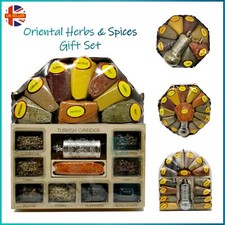 Oriental Spice Mix Gift Set in Wooden Box with Grinder Ottoman Turkish Asian