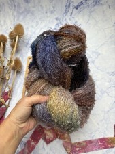380g Hand Dyed Moody Mohair Angora Boucle Yarn Knitt Felting Job Lot Bundle 149