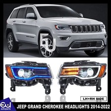FOR JEEP GRAND CHEROKEE PROJECTOR FULL LED HEADLIGHTS LAMP DRL STARTUP 2014-2022