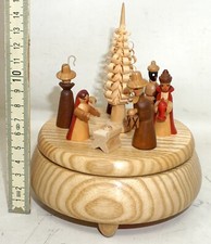 Music box Nativity Erzgebirge