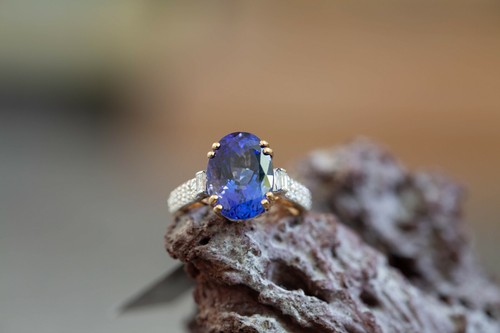 Aaa tanzanite diamond 18k - &,