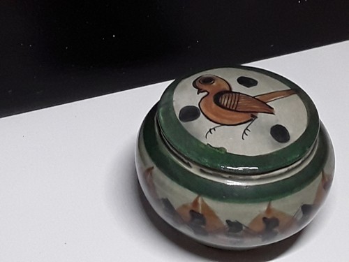 Mexican vintage pottery - , lidded
