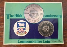 1983 Falkland Islands 150th Anniversary Commemorative Coin, Royal Mint