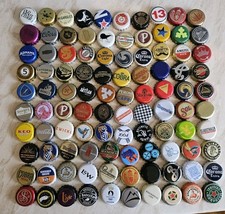 100 x Beer Bottle Tops - Beer Bottle Caps - Crown Caps - All Different #2