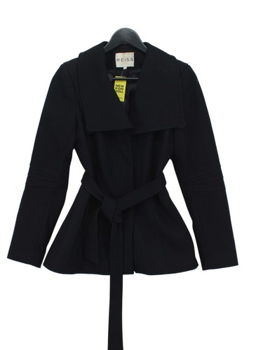 Reiss overcoat jacket black - overcoat,