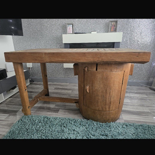 Antique wooden desk chair - antique,