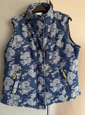 Floral Padded Gilet Size m
