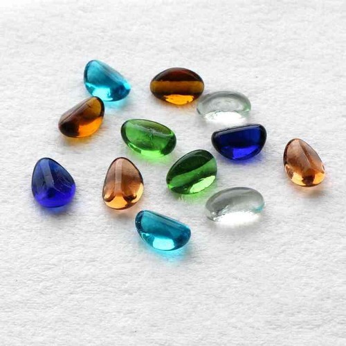 Glass nuggets pebbles - glass,