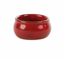 6x Rustico Lava Red Butter Pot