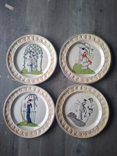 Vintage Royal Worcester Palissy Spode Art Deco Plates. Set of 4