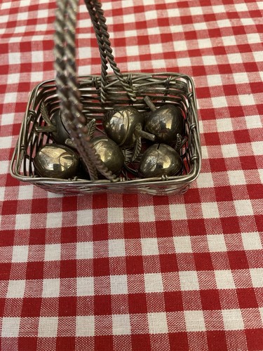 Vintage silver plated - plated, apple