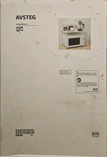 New IKEA AVSTEG Kitchen Countertop Rack  Microwave Shelf Stand 54x36cm White