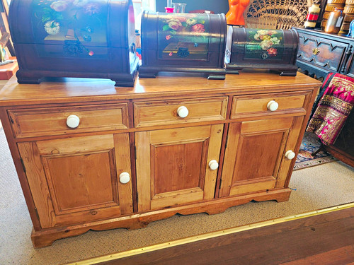 Vintage pine dresser - base, /