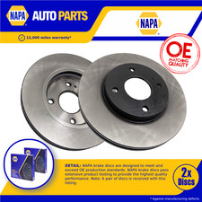 2x Brake Discs Pair Vented