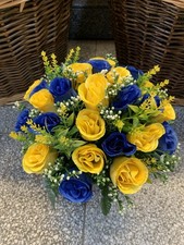 Yellow Blue Artificial Grave