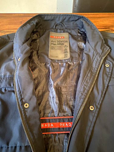 Prada men black polyester - black,