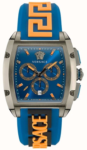 Versace mens gunmetal 42mm - gunmetal,