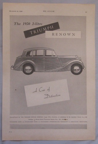 1949 triumph renown original - 1949,