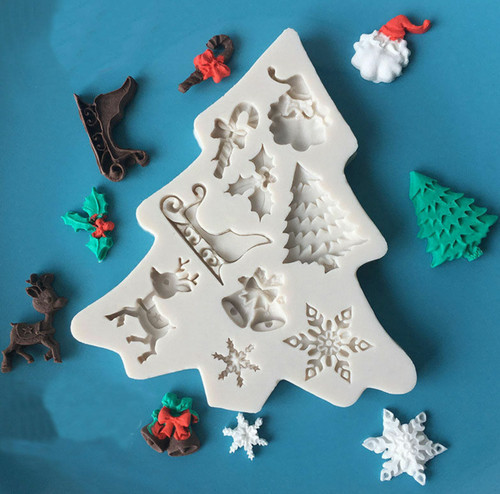 Christmas tree silicone mould - christmas,