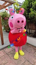 Hire Peppa Pig Lookalike Costume Mascot Fancy Dress Hire Delivery within UK