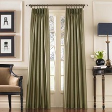 Marquee Faux Silk Pinch Pleat