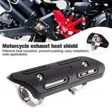 Universal Exhaust Muffler Pipe Heat Shield Cover Heel Guard Motorcycle Motorbike