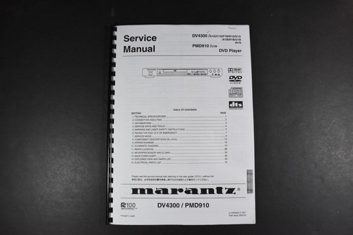 Marantz dv4300 pmd910 - /,