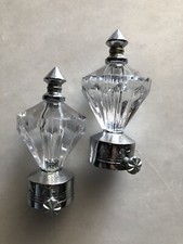 crystal curtain pole finials