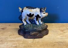 Small Vintage Cast Iron Pig Door Stop