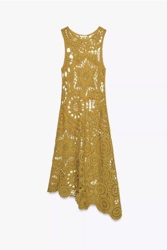 Zara mustard asymmetric - zara,