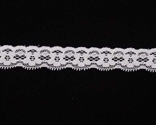 Double scallop stretch lace - double,