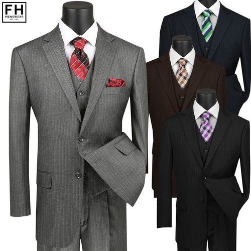 Vinci men pinstripe - men's, 3-piece