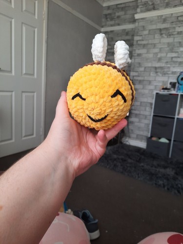 Homemade crochet bumble bee - crochet,