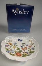 Aynsley Cottage Garden Scalloped Trinket or Pin Dish, Boxed.