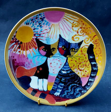 HUTSCHENREUTHER/ROSINA WACHTMEISTER CATS PLATE - HARMONY IN SUNLIGHT